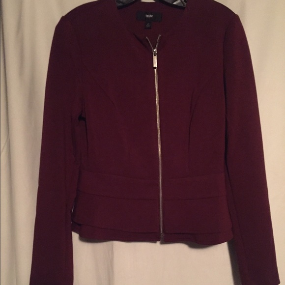 Adorable woman's Mossimo Peplum Zip Top Size Small - Picture 2 of 3