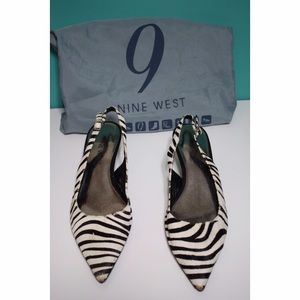 Nine West Zebra print shoes
