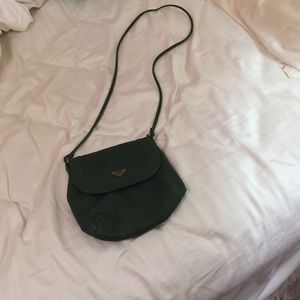 Forest green cross body Roxy purse