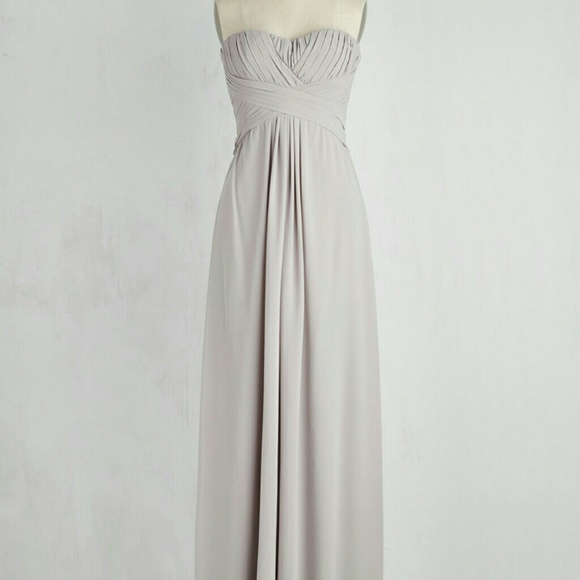 Modcloth formal gray dress NWT