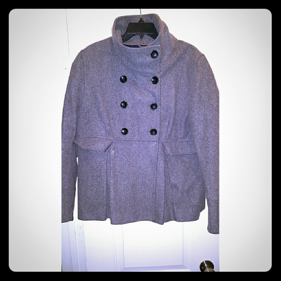 Gray pea coat