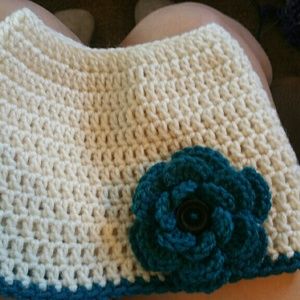 Crochet messy bun beanies