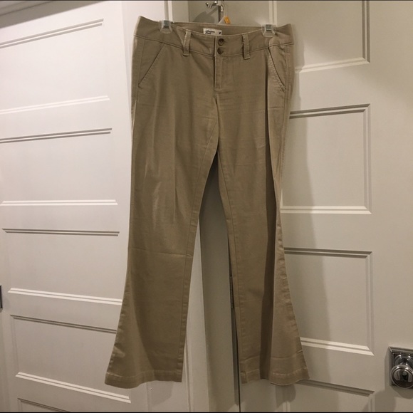 Boot Cut Khaki Pants