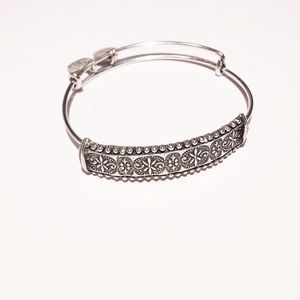 Retired Silver Alex & Ani Trapeze Bangle