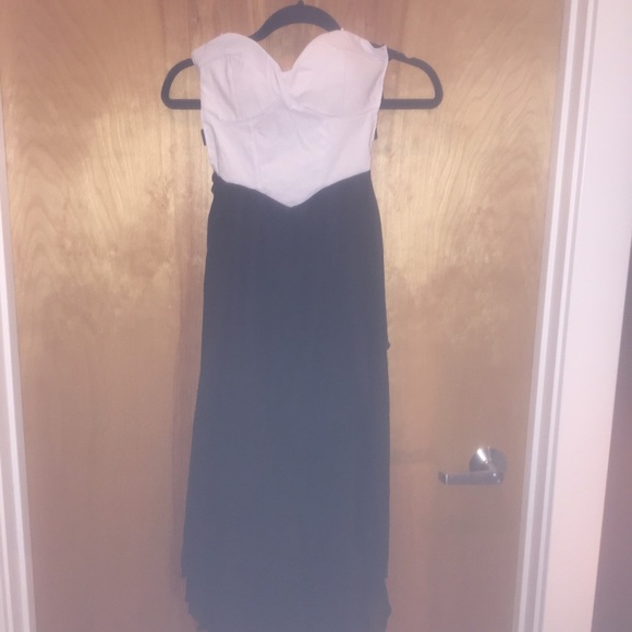 Black and white High Low Dress