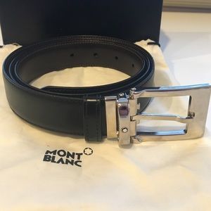 Mont Blanc black/brown leather belt!