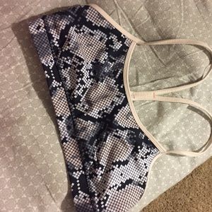 Snake pattern lululemon sports bra