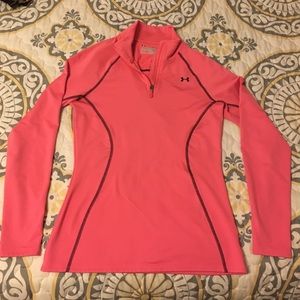 1/4 zip under armour cold gear long sleeve tshirt.