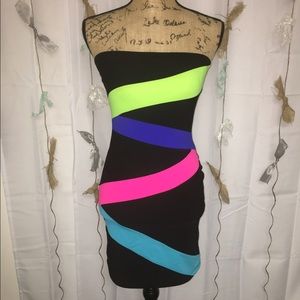 Sexy neon dress