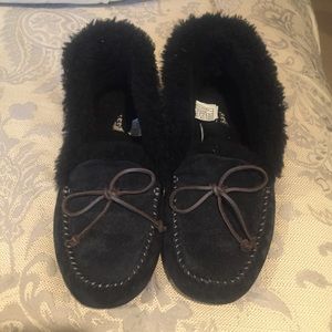 Black ugg slippers!