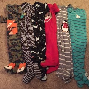 6 Pairs of Footie Pajamas