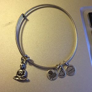 Silver Buddha Alex & Ani Bracelet