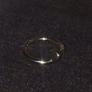 HOLIDAY SALE! White Gold Filled Chic Nail Ring!