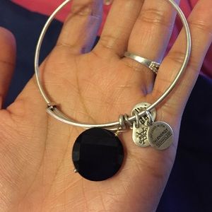 Black Gem Silver Alex & Ani Bracelet