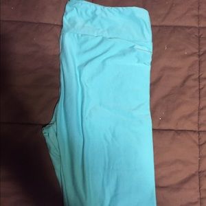 LuLaRoe TC Teal Leggings NWOT