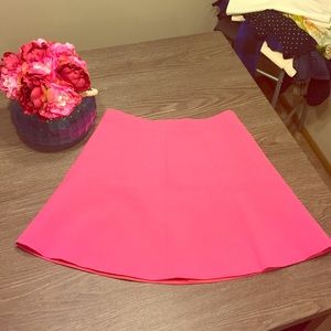 J. Crew Pink Flared Skirt