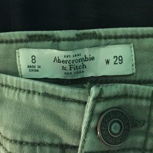 army green abercrombie jeans