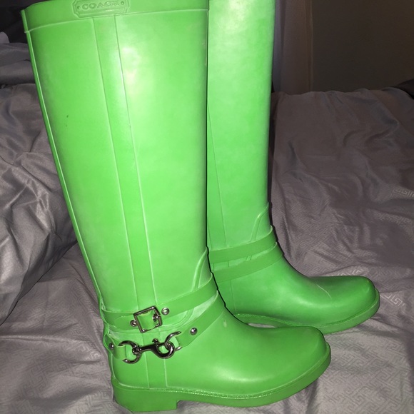 Coach rain Boots size 5