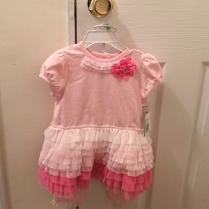 Pink dress and legging matching set