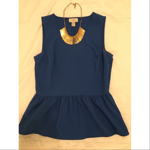 LOFT size XS Peplum Blouse