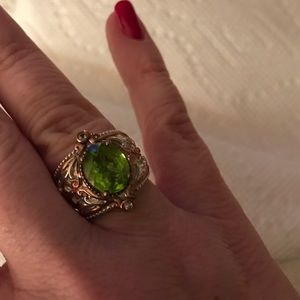 Dallas Prince Sterling Silver and Peridot Ring