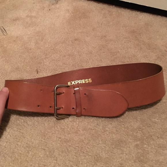 Wide genuine leather belt from Express size small