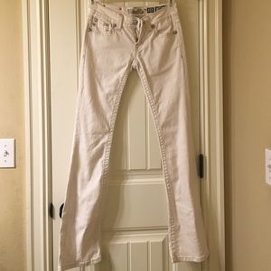 White Embellished Miss Me Jeans