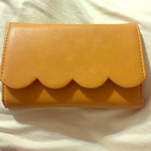Tan Scalloped Wallet