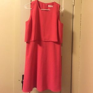 Calvin Klein pink popover dress size 10