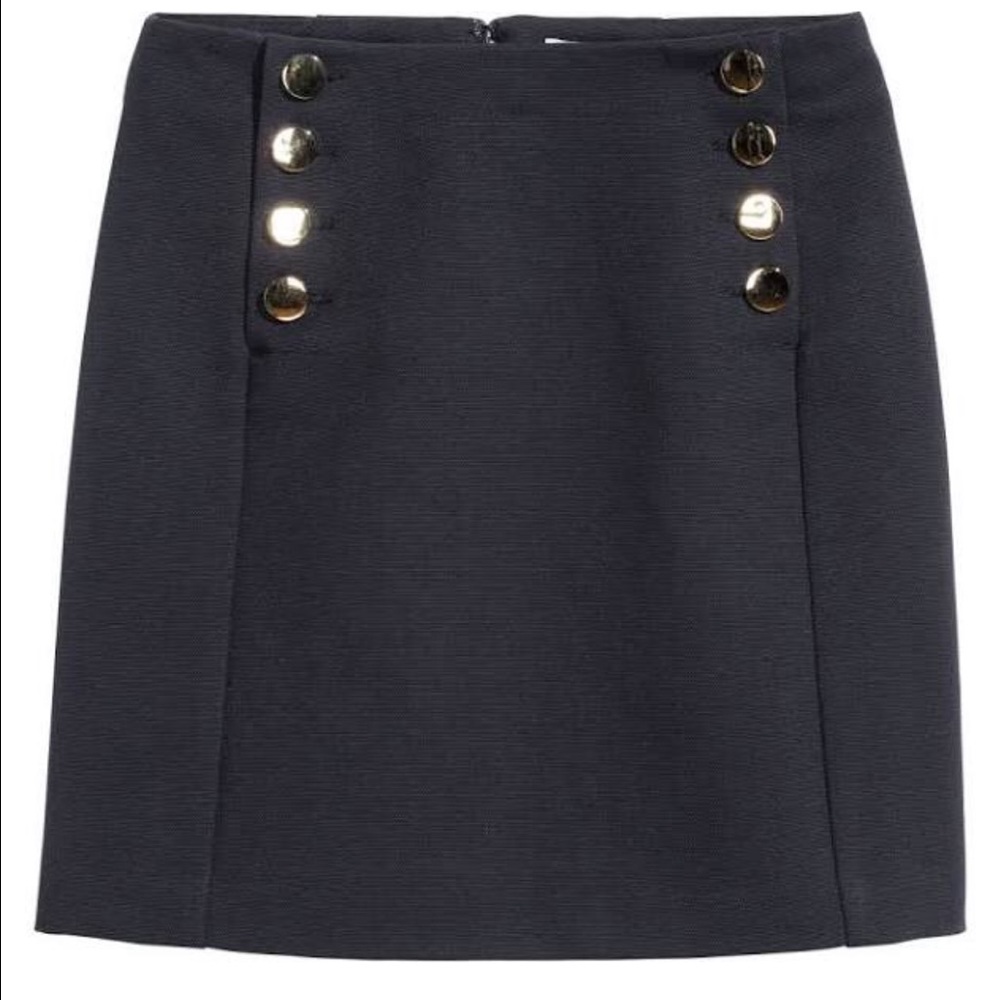 NWT H&M Navy Miniskirt