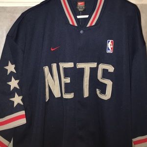 Nike Rewind New Jersey Nets Shooting Shirt Mens XL