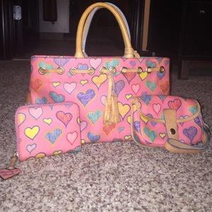 Dooney and Bourke handbag and wristlet.