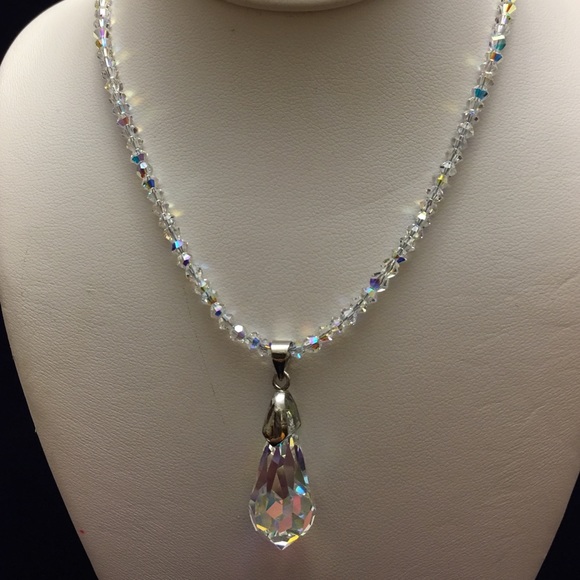 Swarovski AB Crystal 18MM Pendant - Picture 1 of 2