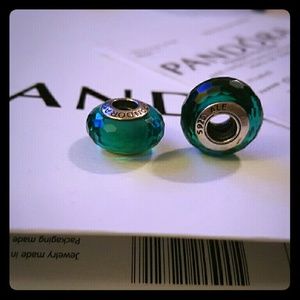 New !! Two Pandora Fascinating Teal