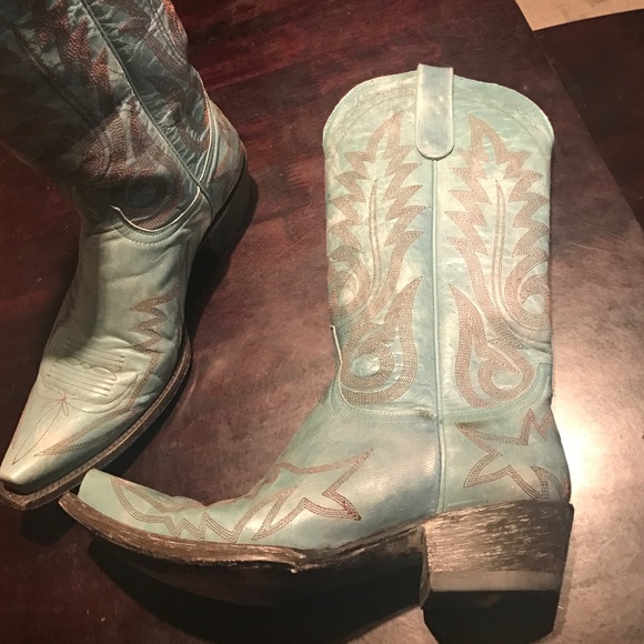 Old Gringo leather Mint green Boots - Picture 2 of 4