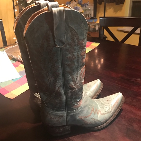 Old Gringo leather Mint green Boots - Picture 4 of 4