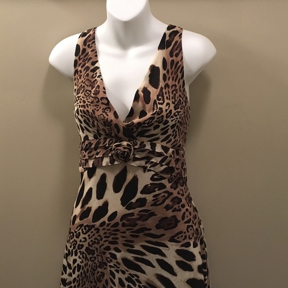 Vintage Leopard Print Dress - Picture 2 of 4
