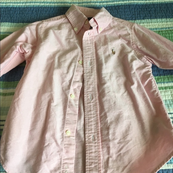 Ralph Lauren pink button down shirt