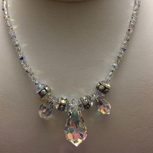 Swarovski AB Crystal Pendant Necklace
