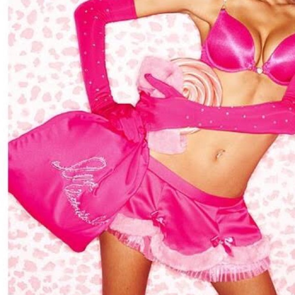 Pink Victoria secrets santa skirt