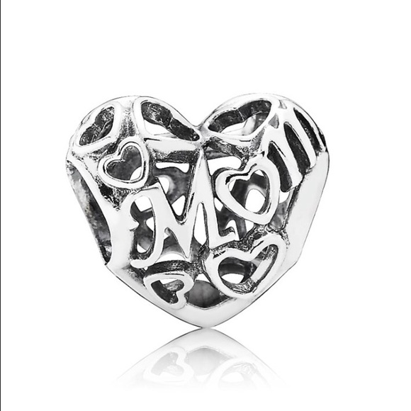 Authentic new Pandora Mom Heart Shaped charm