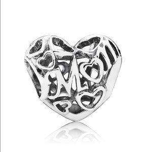 Authentic new Pandora Mom Heart Shaped charm