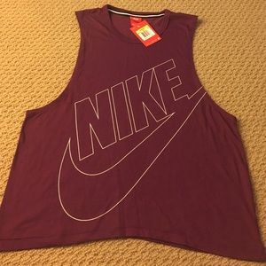 Nike purple tank top NWT