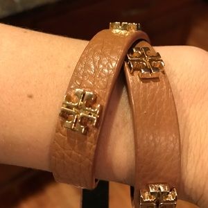 Tory Burch Leather Wrap Bracelet
