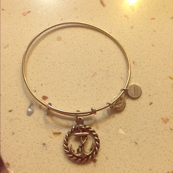 Alex & Ani Nautical Anchor Charm Bangle