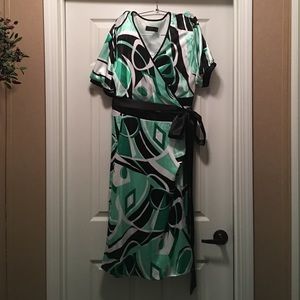 18w igigi geometric wrap dress