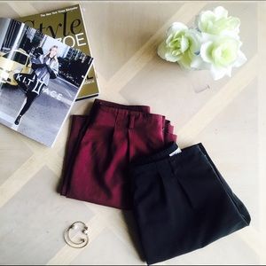 High Waisted Dress Shorts~ Black