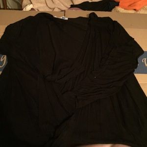 Long Sleeve Black Cardigan