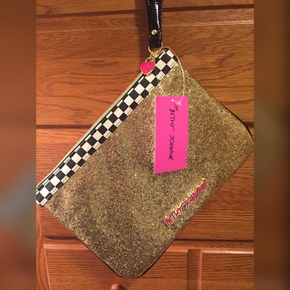 BetseyJohnson Off Duty Checkered Taxi Cab Wristlet - Picture 3 of 6