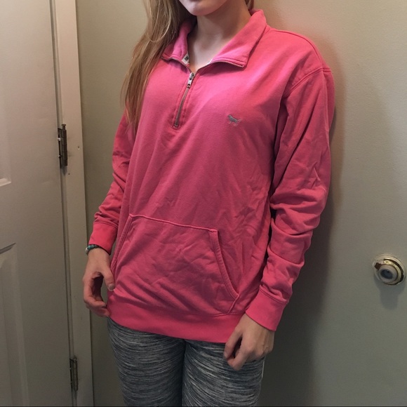quarter zip sweatshirt from pink